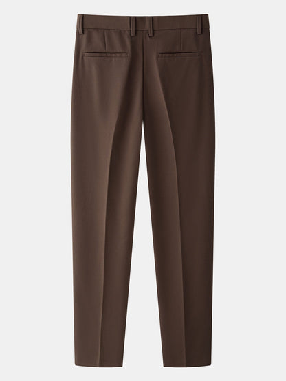 Stripe Geometric Jacquard Knitted Polo Shirt & Slim Fit Tapered Trousers
