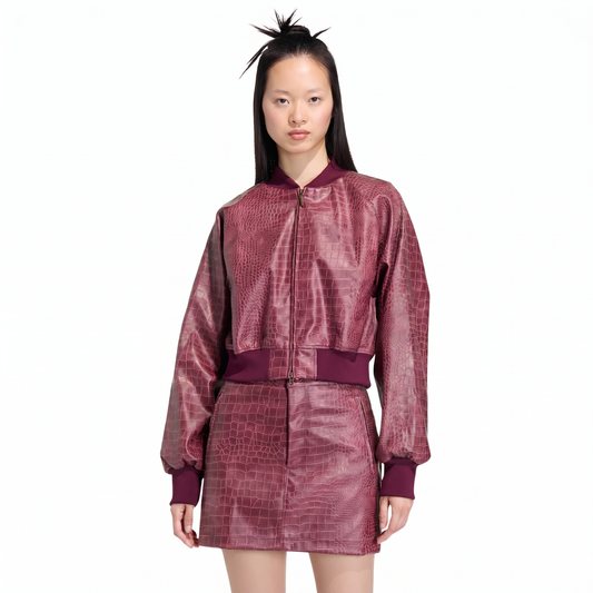 Pleather Set Maroon