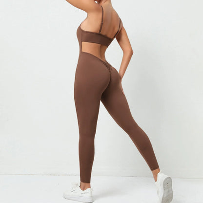Workout Jumpsuit Sports Overalls Women Tracksuit Rompers Gym Clothing Running Fitness Suits Gym Short Sportswear Yoga Set
