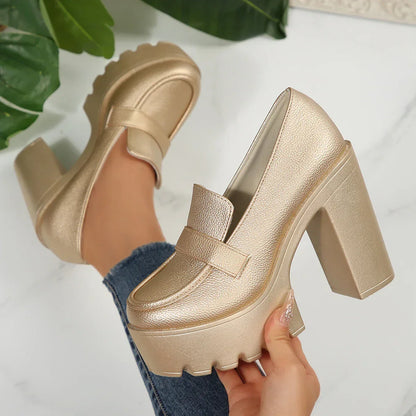 Luna Platform Loafer Pumps