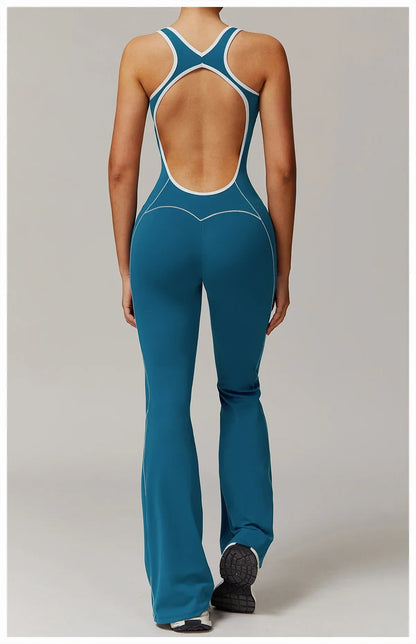 Gym Jumpsuit Women's Rompers Fitness Suit Short Sets Sports Overalls for Woman Tracksuit Yoga Clothing Zipper Workout Sportswear