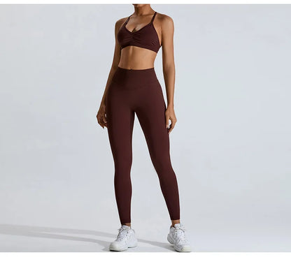 Women Sports Underwear Scrunch Push-up High Support Adjustable Thin Shoulder Strap Tank Fitness Top Seamless Workout Yoga Bras