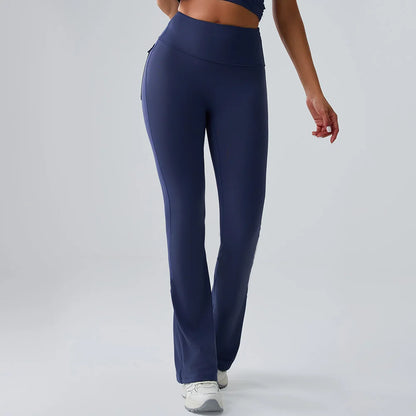 Yoga Pants Sport Leggings Women Flared Yoga Pants High Waist Wide Leg Pants Push Up Woman Tight Fitness Workout Gym Bell-bottoms