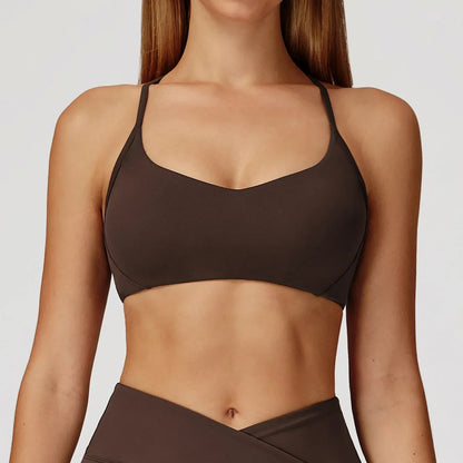 Sport Bra Women Yoga Bra Running Vest Gym Workout Underwear Padded Crop Tops Female Sportswear Brassiere Push Up Fitness Bras