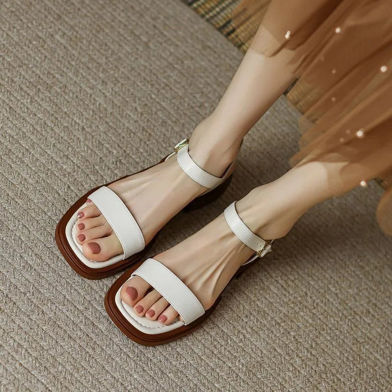 June Leather Sandals