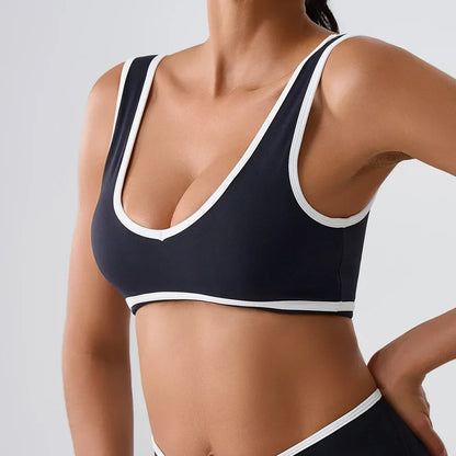 Patchwork Tank Top Women Underwear Gym Women Sports Bra Push Up Crop Tops Fitness Bras Breathable Running Athletic Sportswear