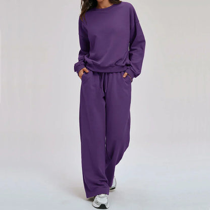 2-piece Yoga Set Women's Hoodie Set Winter Loose Long Sleeved Sports Set Outdoor Fitness Set Cycling Shorts Casual Set