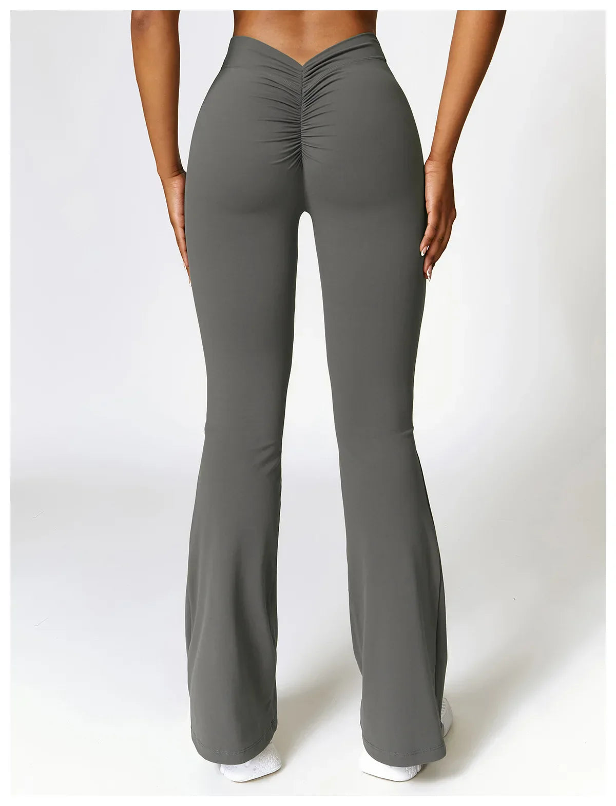 V-shaped Hip Yoga Pants Flare Leggings Women High Waist Wide Leg Pants Women Gym Fitness Sports Flared Pant Dance Trousers