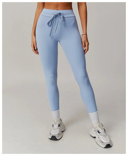 Women Gym Leggings Workout Yoga Sports Pant Stretchy High Waist Straps Leggings Fitness Tights Sports Push Up Activewear Pants