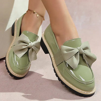 Carmen Bow Platform Loafers
