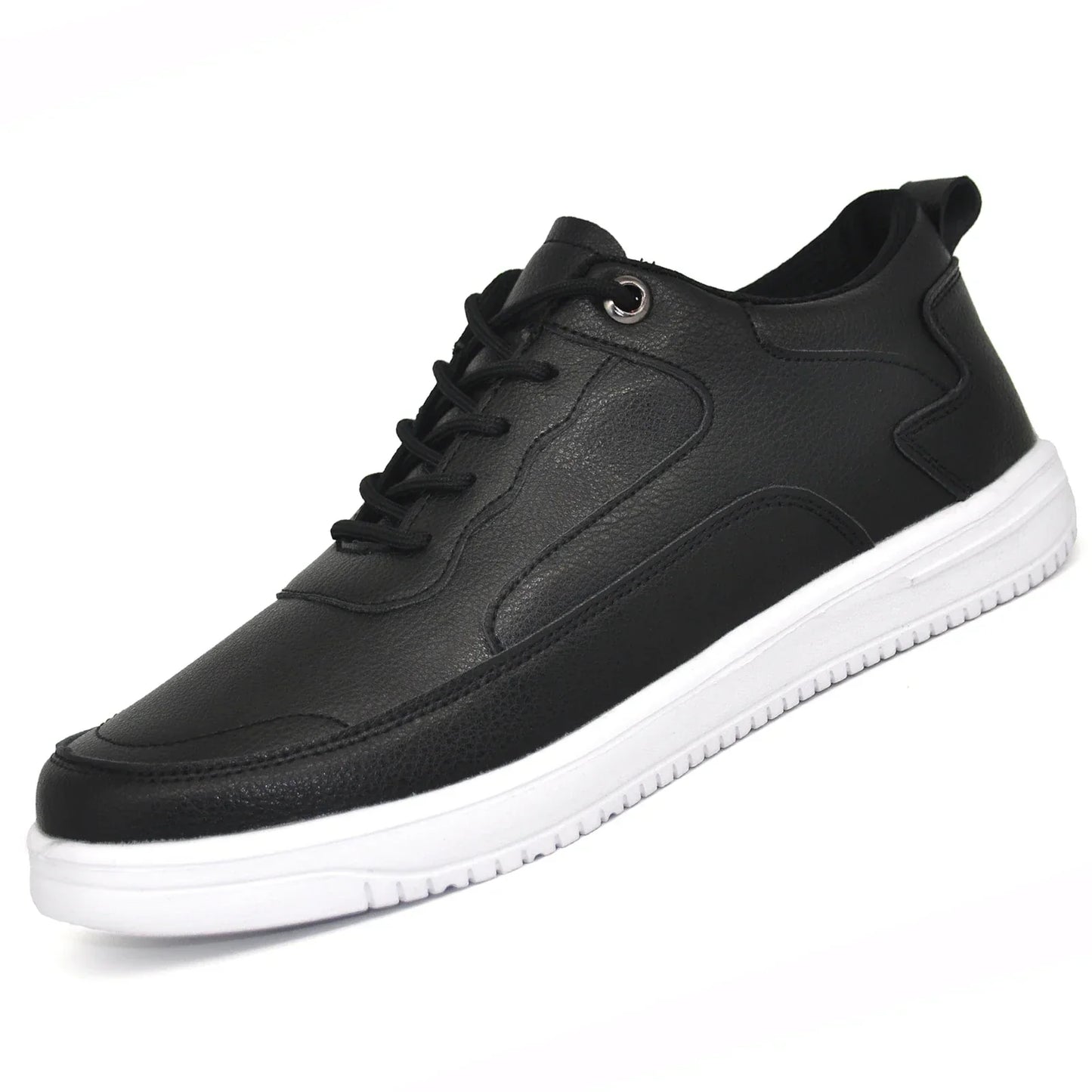 Matteo Leather Canvas Sneakers – Lightweight Breathable Fit for Men