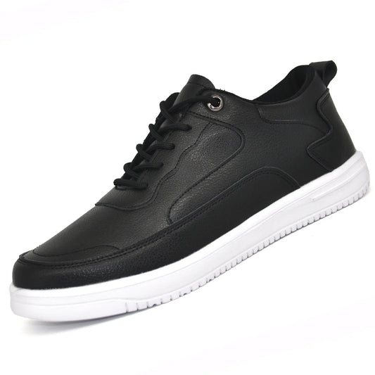 Matteo Leather Canvas Sneakers – Lightweight Breathable Fit for Men