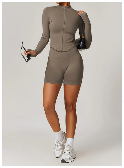 2 Pieces Women's Clothes Seamless Yoga Set Workout Tracksuit Sportswear Gym Clothing High Waist Leggings Fitness Sports Suits